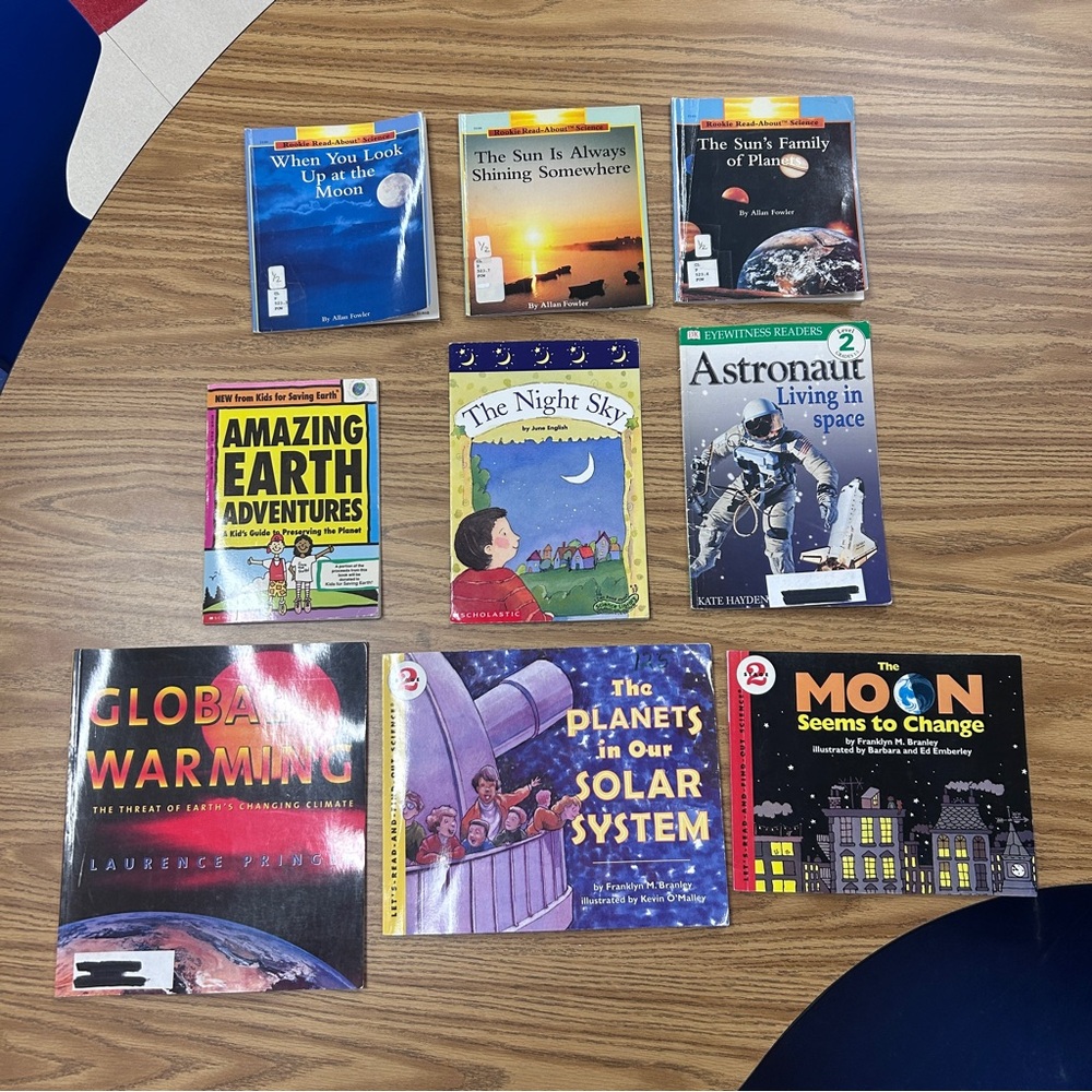 Children's Space & Earth Science Book Lot - Colorful Covers